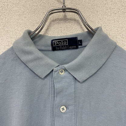 Polo by Ralph Lauren　ポロバイラルフローレン　半袖ポロシャツ　水色　ライトブルー　Lサイズ