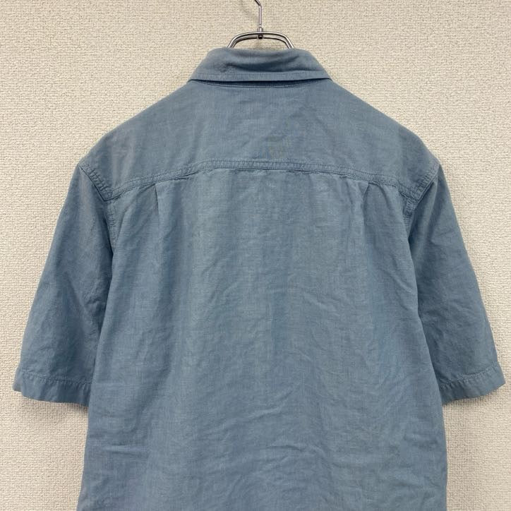 Carhartt　カーハート　半袖シャンブレーシャツ　ボタンダウンシャツ　水色　ライトブルー　Mサイズ