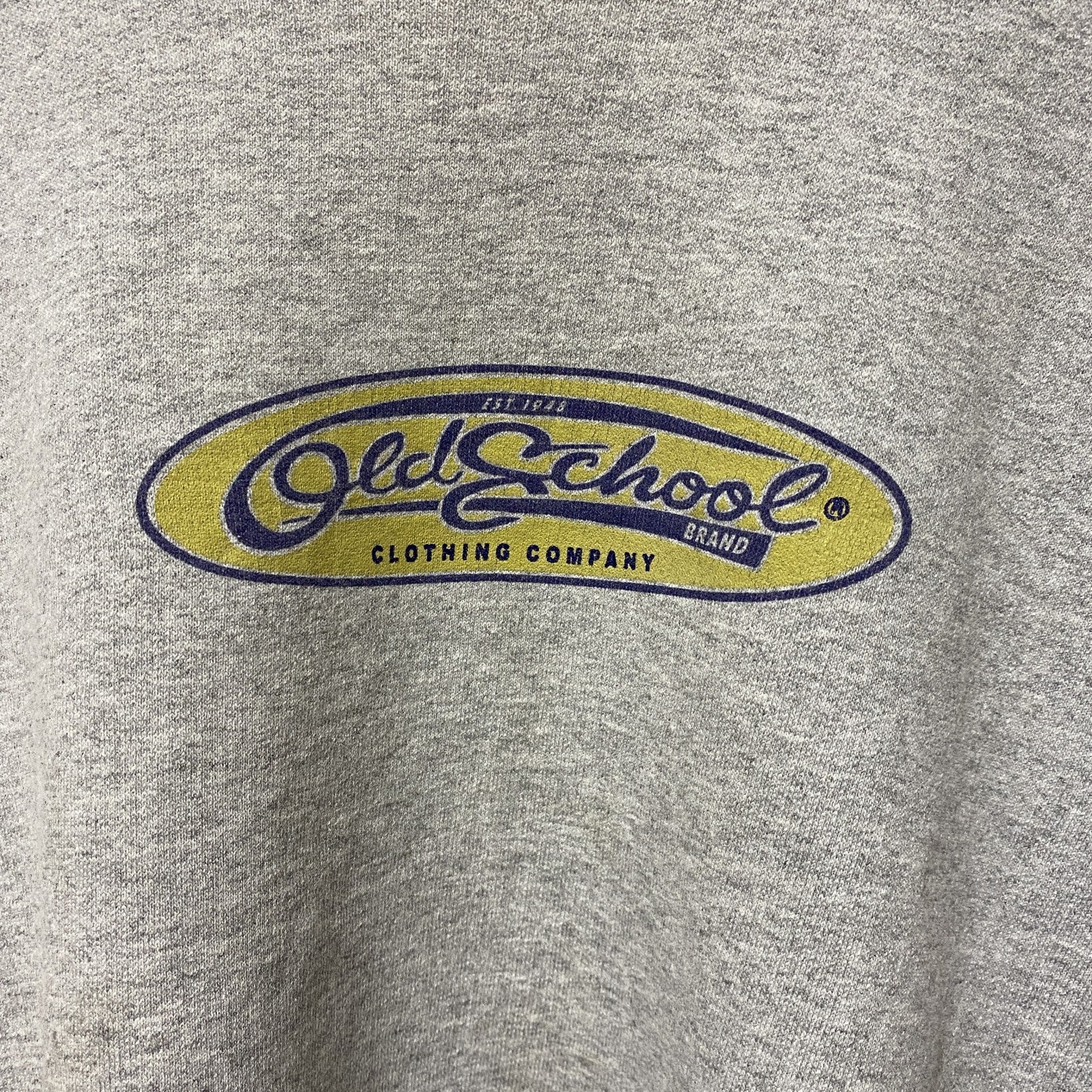 古着 used　OSCC　OLD SCHOOL CLOTHING COMPANY　長袖ロゴスウェット　トレーナー　グレー