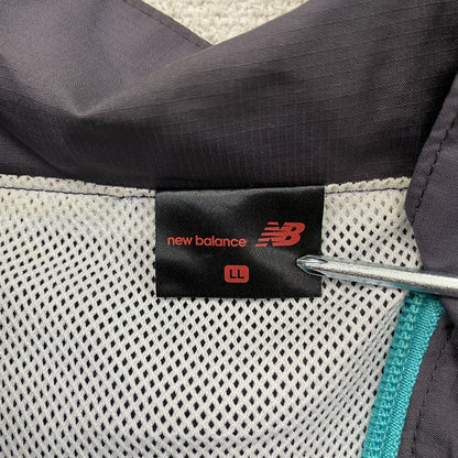 New Balance　ニューバランス　フルジップランニングベスト　ダークグレー　XLサイズ