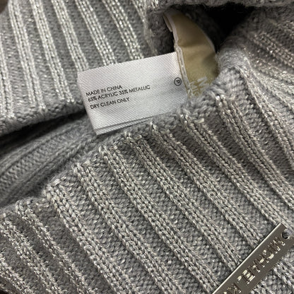 MICHAEL KORS　マイケルコース　ビーニー　ニットキャップ　シルバー　O/Sサイズ