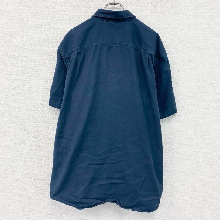 Carhartt　カーハート　半袖ボタンダウンシャツ　ワークシャツ　紺　ネイビー　XLサイズ