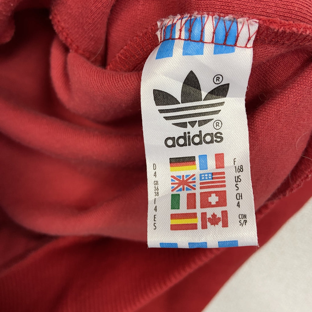 ～90s　adidas　アディダス　フルジップトラックジャケット/ジャージ　ヴィンテージ　赤　レッド　Sサイズ