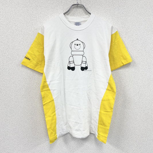 00s　QUALISMA　SONY　ソニー　SUNTORY　サントリー　半袖Tシャツ　ホワイト　イエロー　Lサイズ　