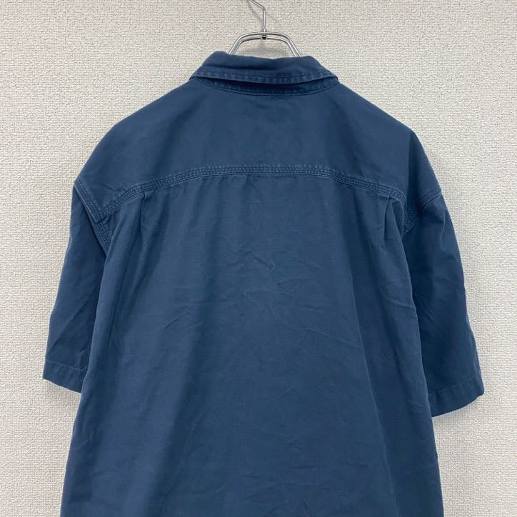 Carhartt　カーハート　半袖ボタンダウンシャツ　ワークシャツ　紺　ネイビー　XLサイズ