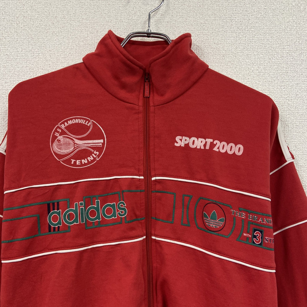 ～90s　adidas　アディダス　フルジップトラックジャケット/ジャージ　ヴィンテージ　赤　レッド　Sサイズ