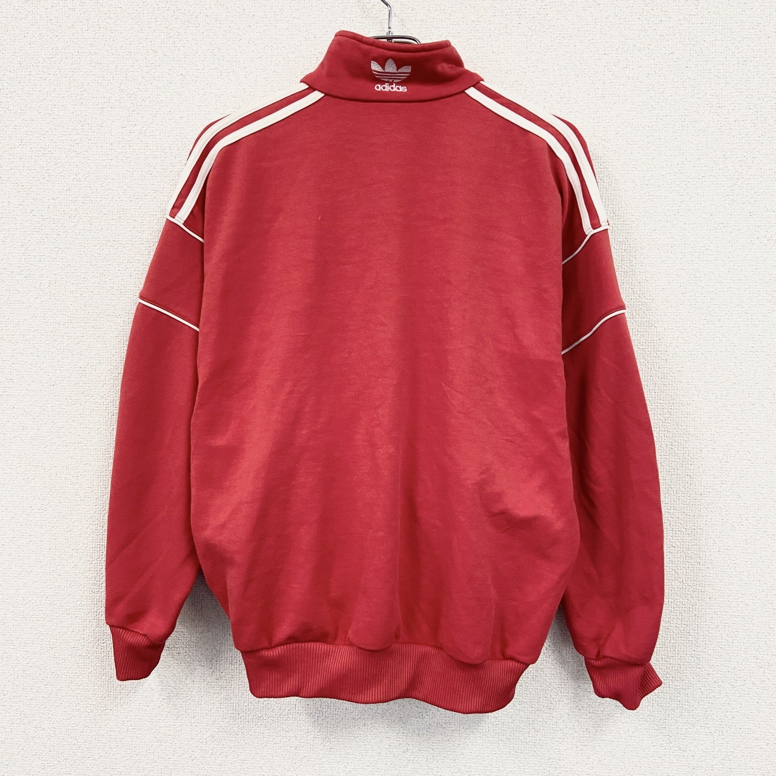～90s　adidas　アディダス　フルジップトラックジャケット/ジャージ　ヴィンテージ　赤　レッド　Sサイズ