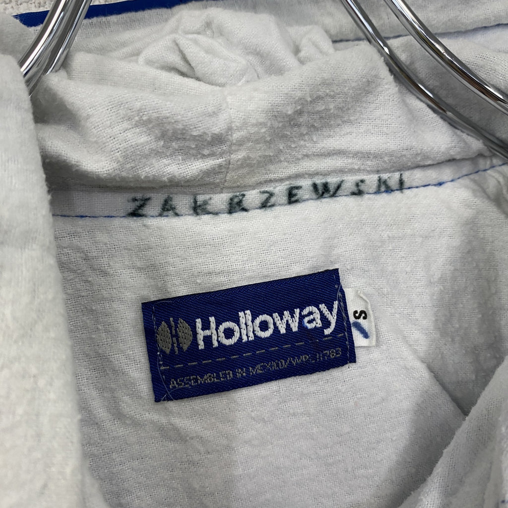 ～90s　Holloway　ホロウェイ　アノラックパーカー　2連プリント　アーチプリント　ヴィンテージ　青　ブルー　Sサイズ