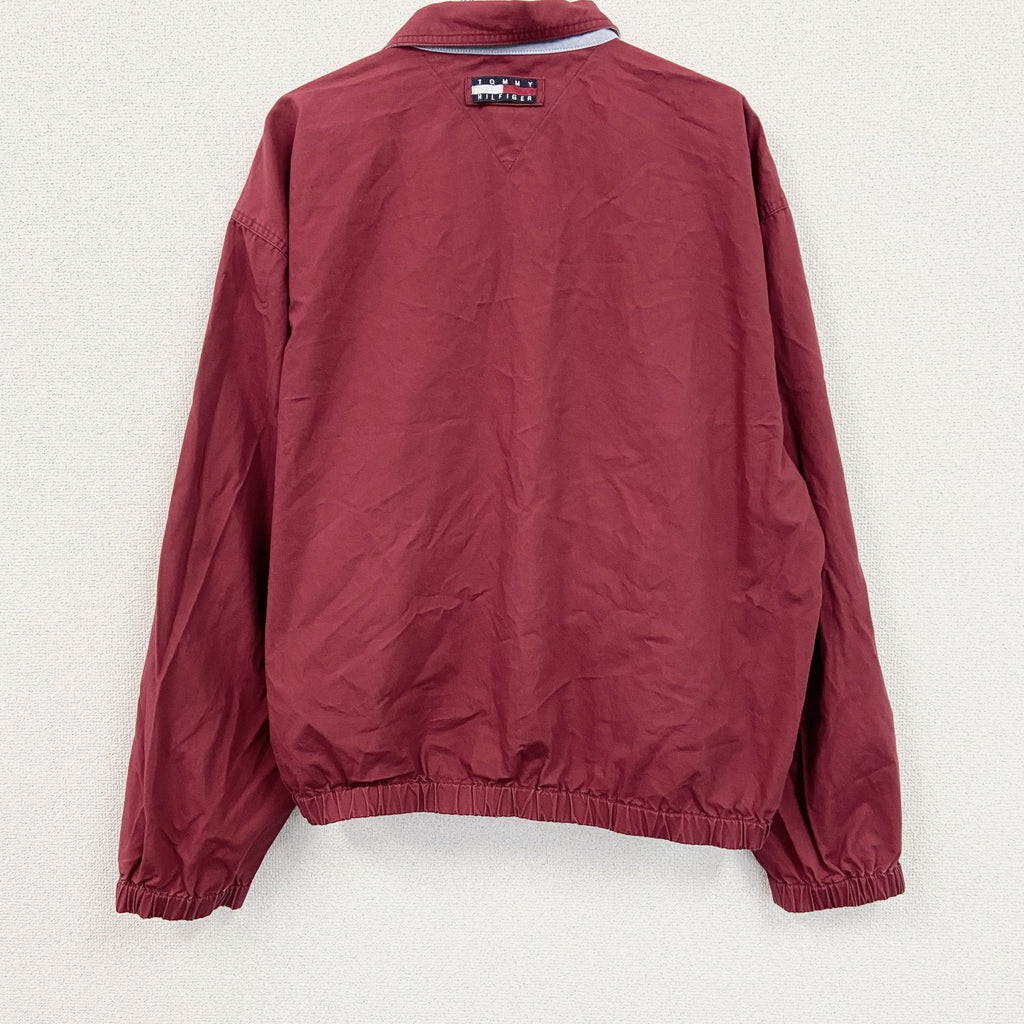 90s　TOMMY HILFIGER　トミーヒルフィガー　ブルゾン/スイングトップ　ヴィンテージ　赤　レッド　XLサイズ