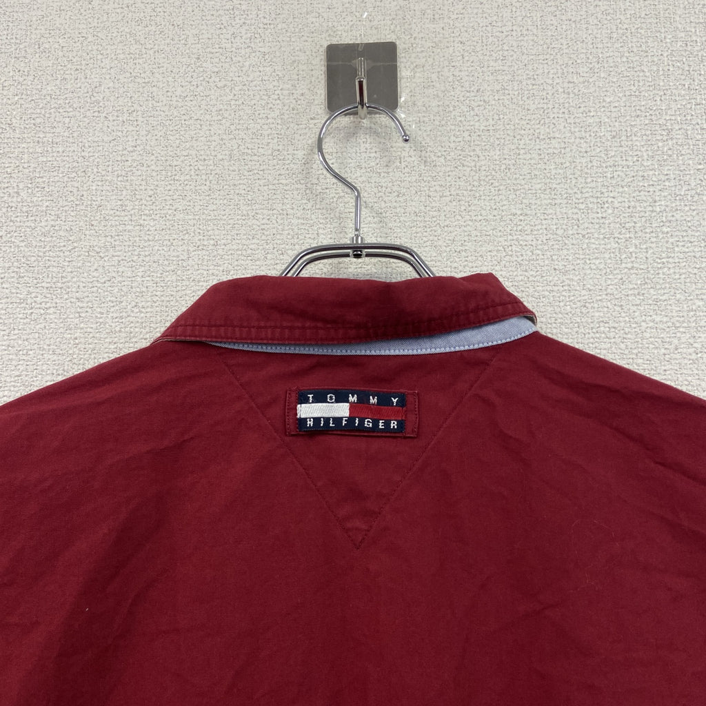 90s　TOMMY HILFIGER　トミーヒルフィガー　ブルゾン/スイングトップ　ヴィンテージ　赤　レッド　XLサイズ