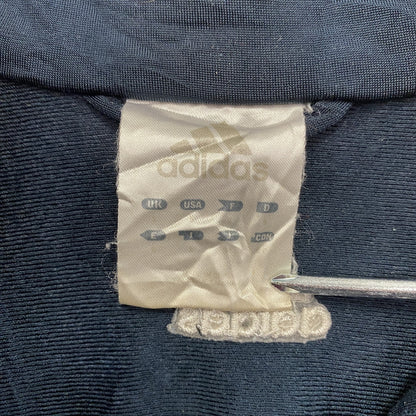 00s　adidas　アディダス　トラックジャケット/ジャージ　パフォーマンスロゴ　ヴィンテージ　ネイビー　Mサイズ