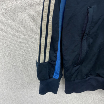00s　adidas　アディダス　トラックジャケット/ジャージ　パフォーマンスロゴ　ヴィンテージ　ネイビー　Mサイズ
