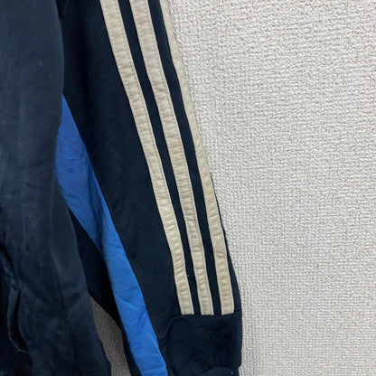 00s　adidas　アディダス　トラックジャケット/ジャージ　パフォーマンスロゴ　ヴィンテージ　ネイビー　Mサイズ