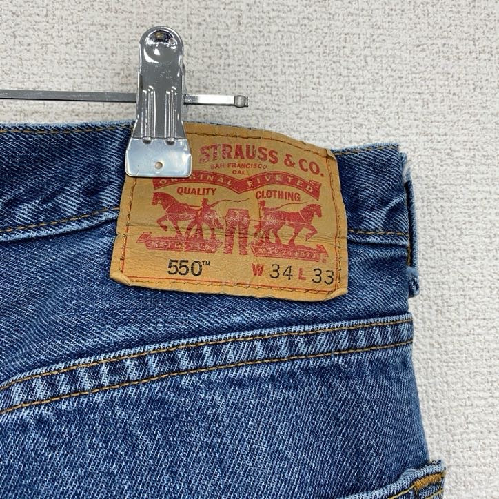 Levi’s　リーバイス　550　デニムパンツ　ジッパーフライ　インディゴ　W34