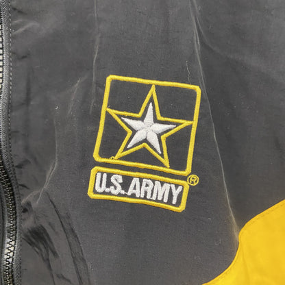 U.S.ARMY　米軍　トレーニングジャケット　ナイロンジャケット 　ミリタリー　黒　ブラック　Mサイズ