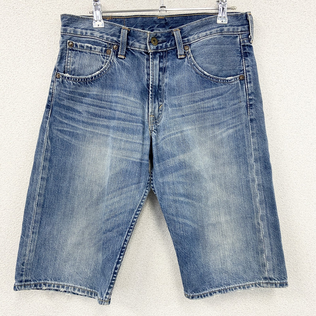 Levi’s　リーバイス　503　デニムハーフパンツ/ジーンズ　縦落ち　鬼ヒゲ　ジップフライ　インディゴ　W30サイズ
