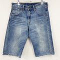 Levi’s　リーバイス　503　デニムハーフパンツ/ジーンズ　縦落ち　鬼ヒゲ　ジップフライ　インディゴ　W30サイズ