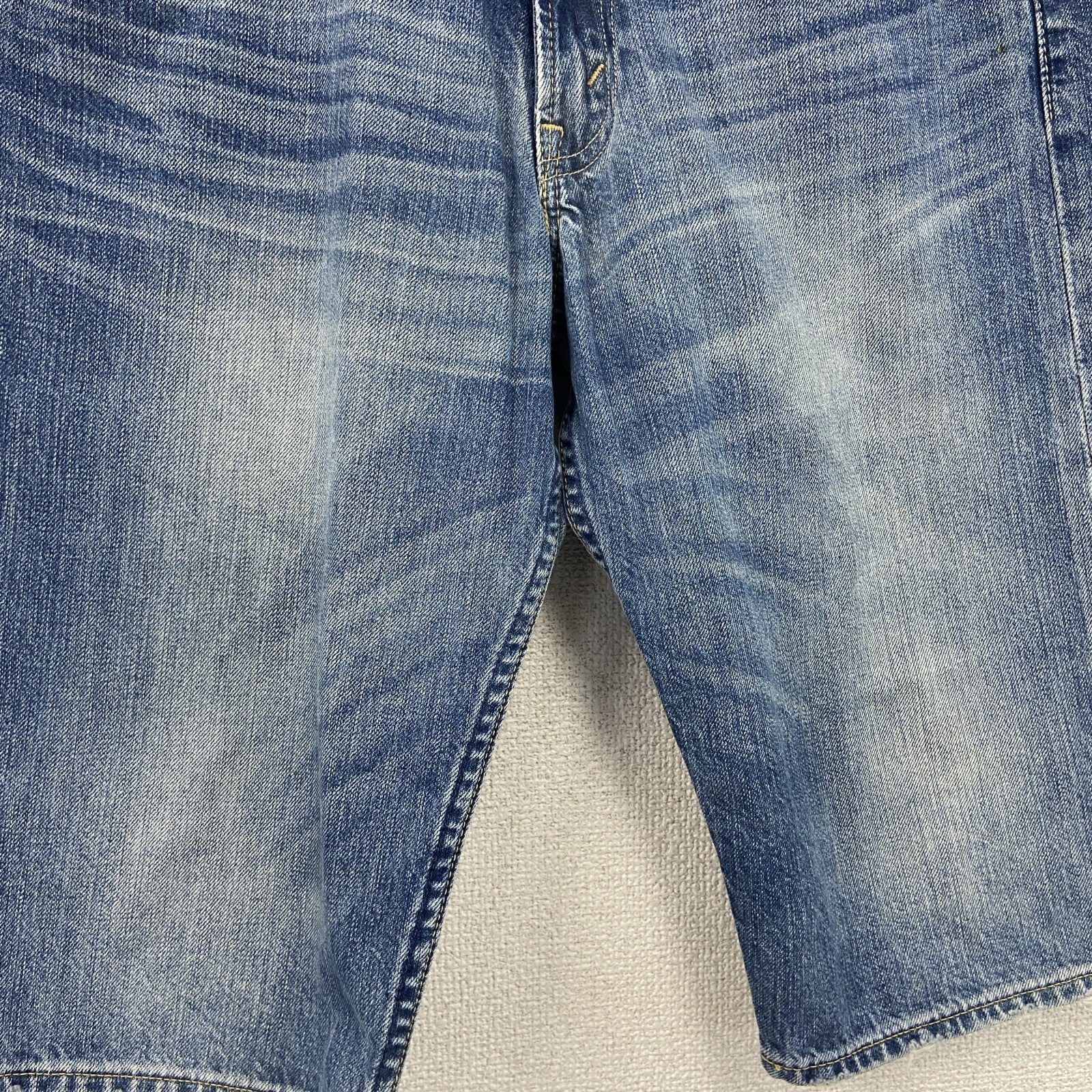 Levi’s　リーバイス　503　デニムハーフパンツ/ジーンズ　縦落ち　鬼ヒゲ　ジップフライ　インディゴ　W30サイズ