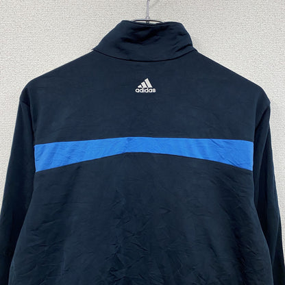 00s　adidas　アディダス　トラックジャケット/ジャージ　パフォーマンスロゴ　ヴィンテージ　ネイビー　Mサイズ