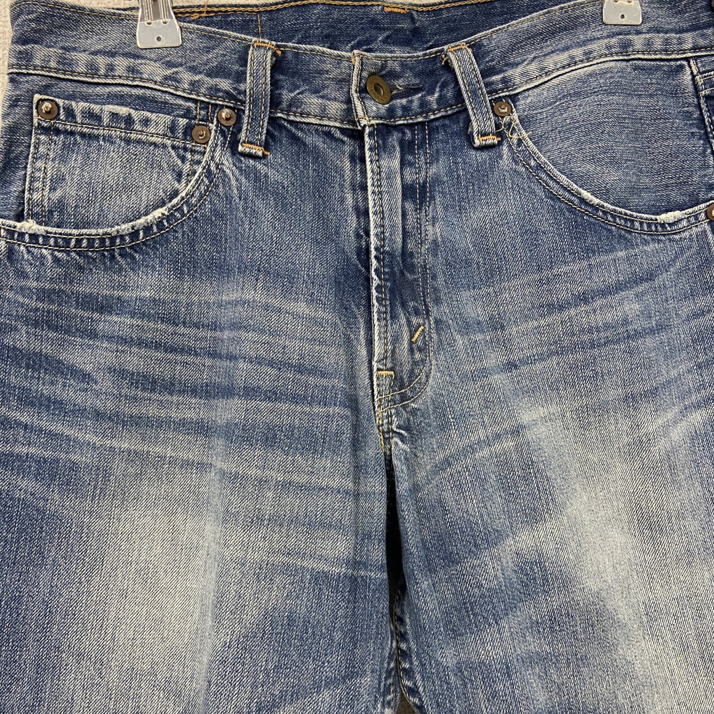 Levi’s　リーバイス　503　デニムハーフパンツ/ジーンズ　縦落ち　鬼ヒゲ　ジップフライ　インディゴ　W30サイズ