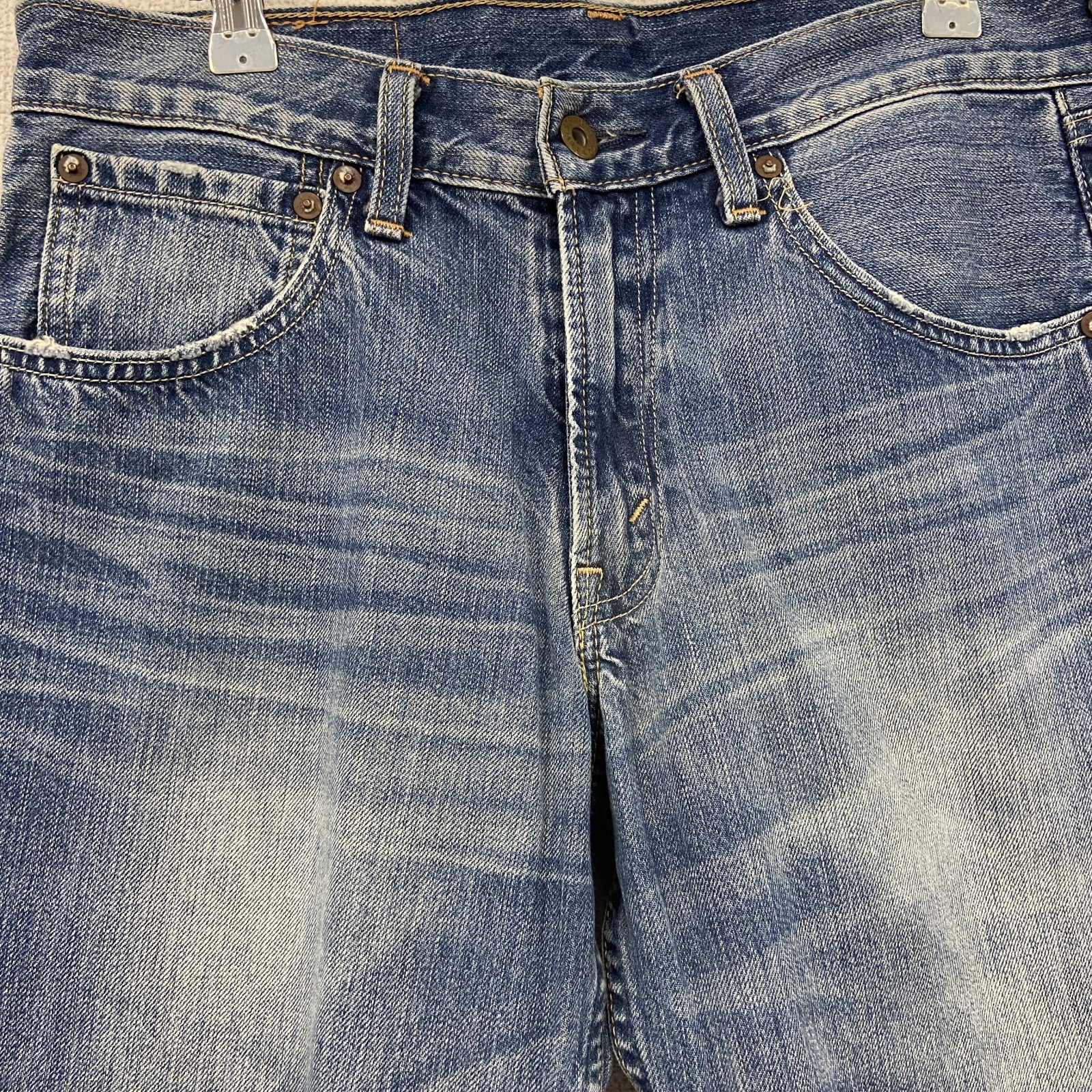 Levi’s　リーバイス　503　デニムハーフパンツ/ジーンズ　縦落ち　鬼ヒゲ　ジップフライ　インディゴ　W30サイズ