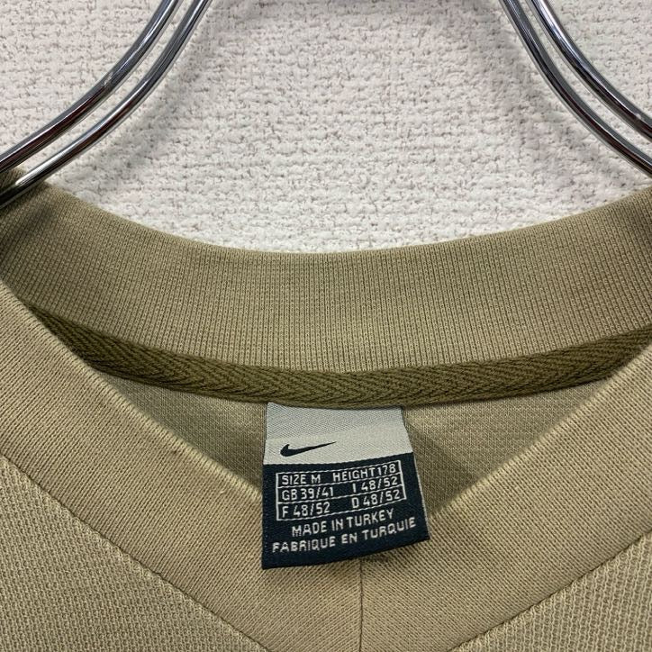 00s　NIKE　ナイキ　スウェット/トレーナー　ヴィンテージ　ワッフル生地　カーキ　Mサイズ
