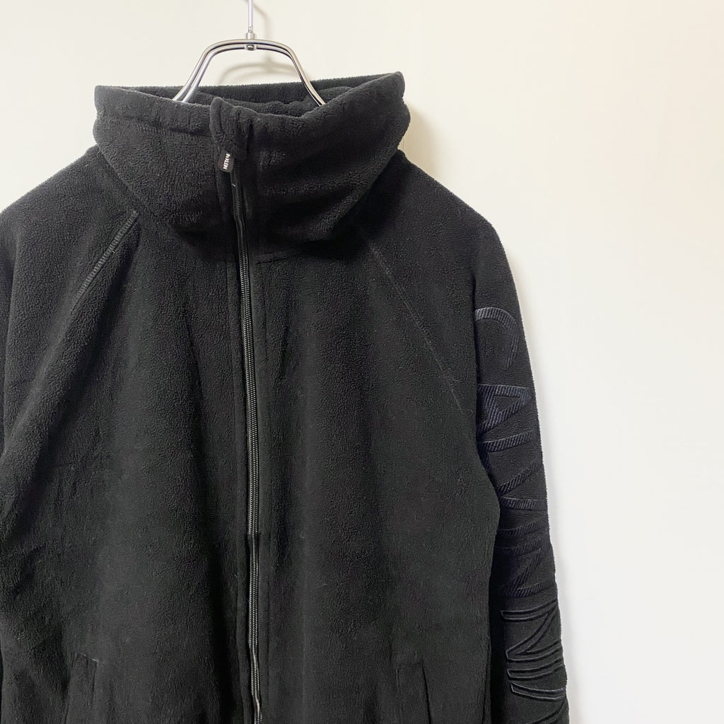 古着 used　Calvin Klein カルバンクライン　パフォーマンス　長袖フリースジャケット　ロゴ刺繍　ブラック　Sサイズ