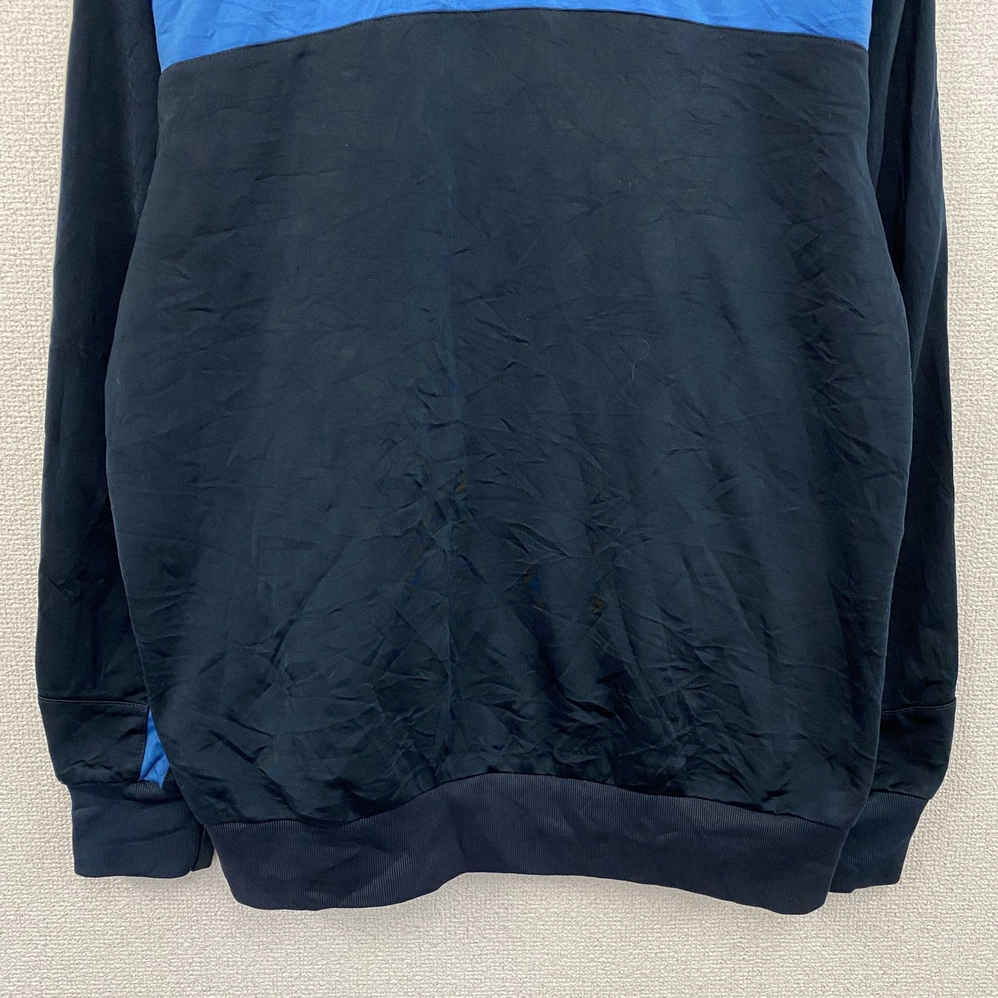 00s　adidas　アディダス　トラックジャケット/ジャージ　パフォーマンスロゴ　ヴィンテージ　ネイビー　Mサイズ