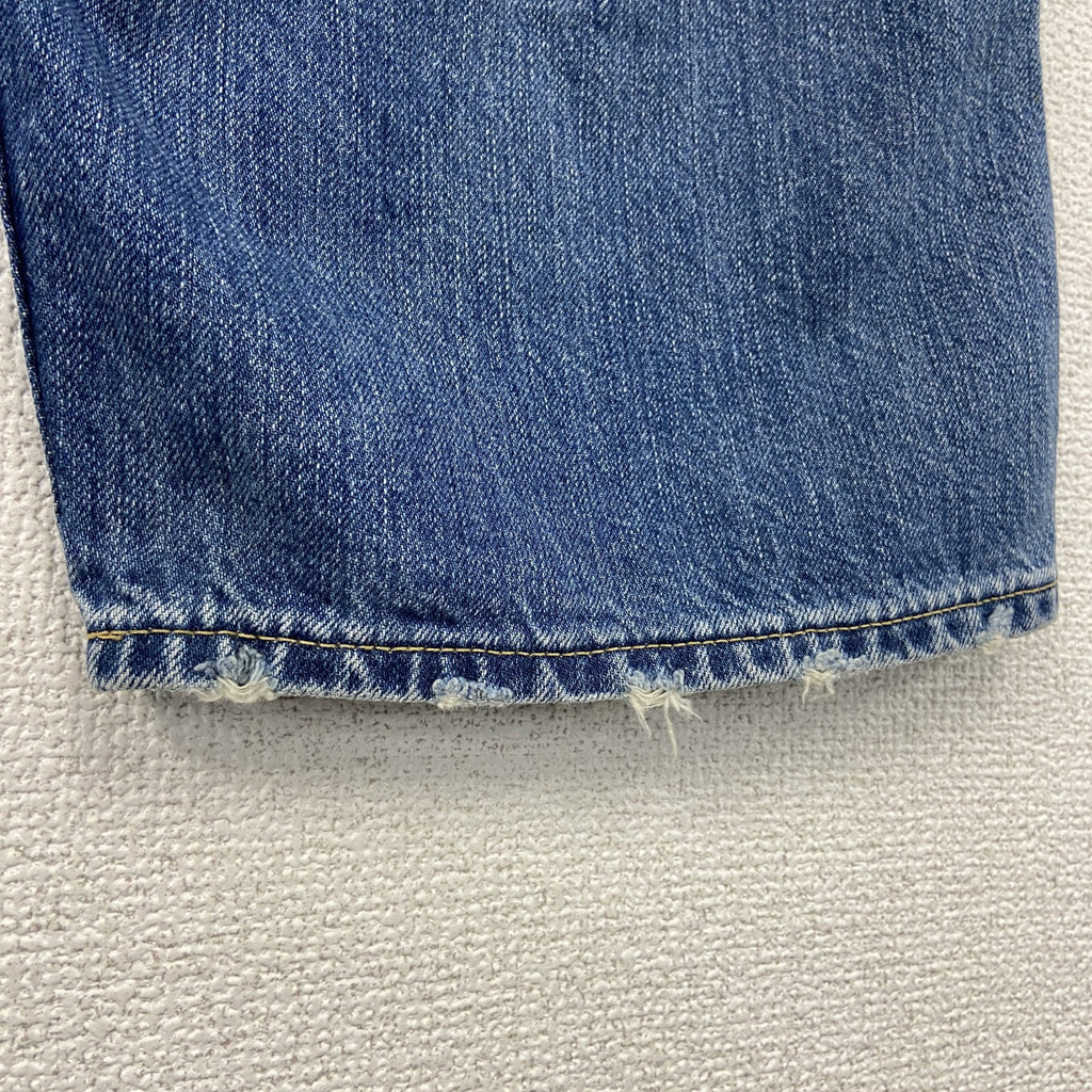 Levi’s　リーバイス　503　デニムハーフパンツ/ジーンズ　縦落ち　鬼ヒゲ　ジップフライ　インディゴ　W30サイズ