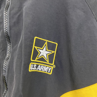 U.S.ARMY　米軍　トレーニングジャケット　ナイロンジャケット 　ミリタリー　黒　ブラック　Lサイズ
