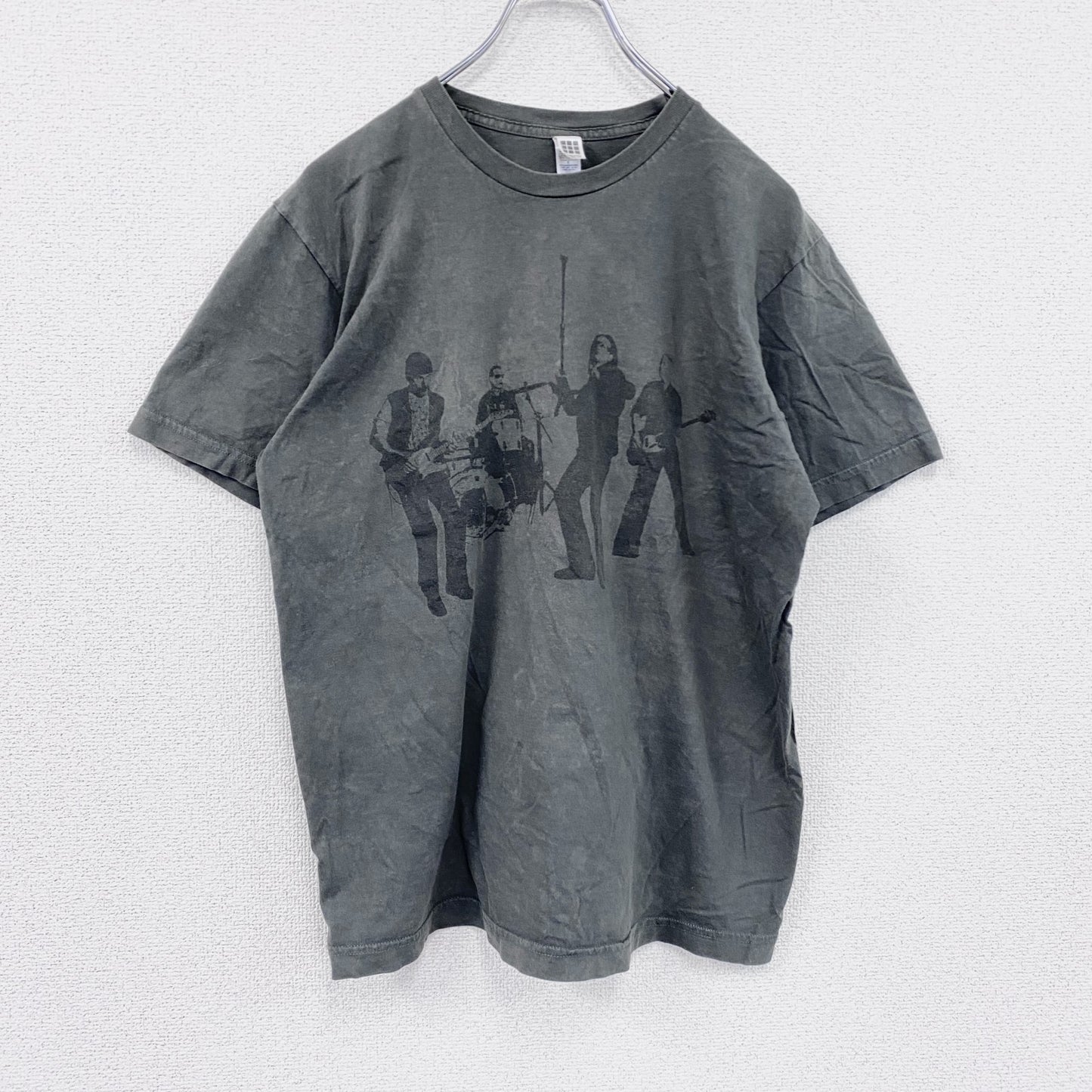 STANDARD AMERICAN　U2　VERTIGO　半袖プリントバンドTシャツ　ツアーT　両面プリント　ダークグレー　Mサイズ
