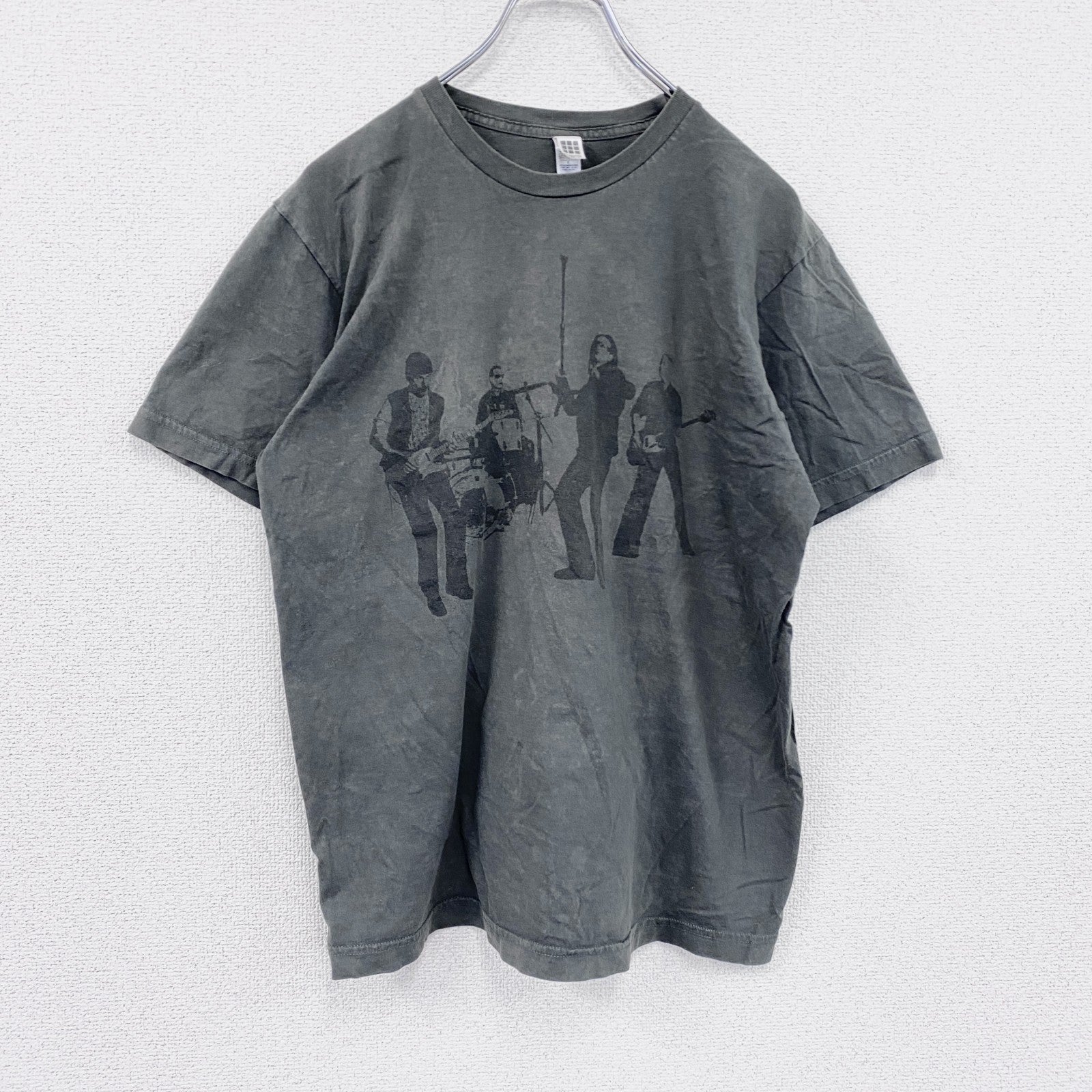 STANDARD AMERICAN　U2　VERTIGO　半袖プリントバンドTシャツ　ツアーT　両面プリント　ダークグレー　Mサイズ