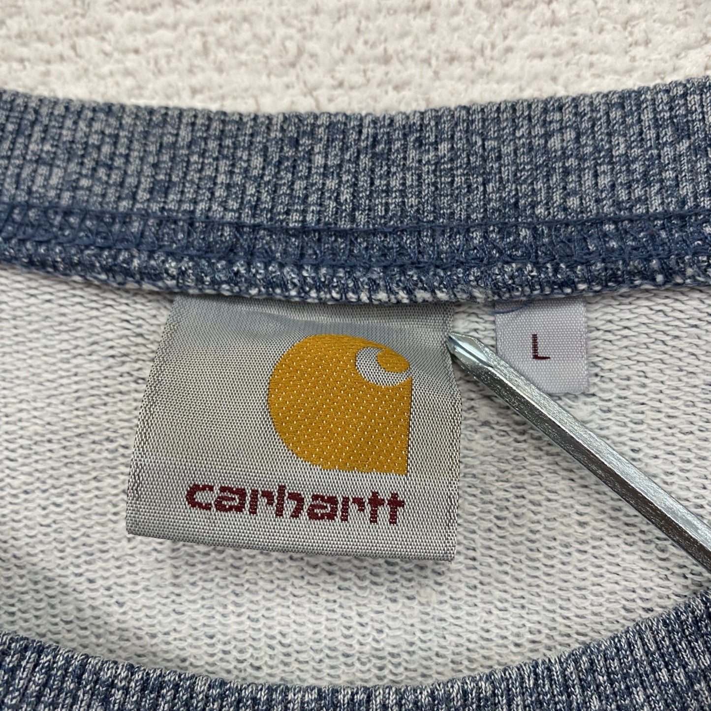 Carhartt　カーハート　スウェット/トレーナー　ラグランスリーブ　青　ブルー　Lサイズ