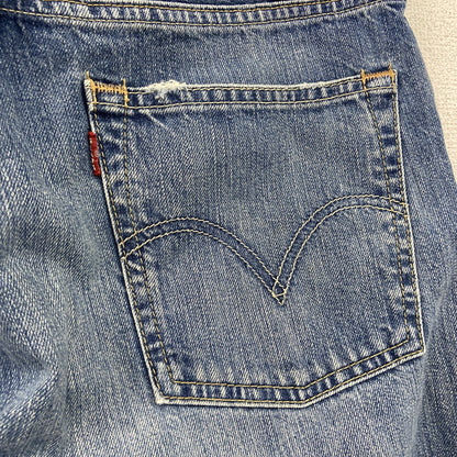 Levi’s　リーバイス　503　デニムハーフパンツ/ジーンズ　縦落ち　鬼ヒゲ　ジップフライ　インディゴ　W30サイズ