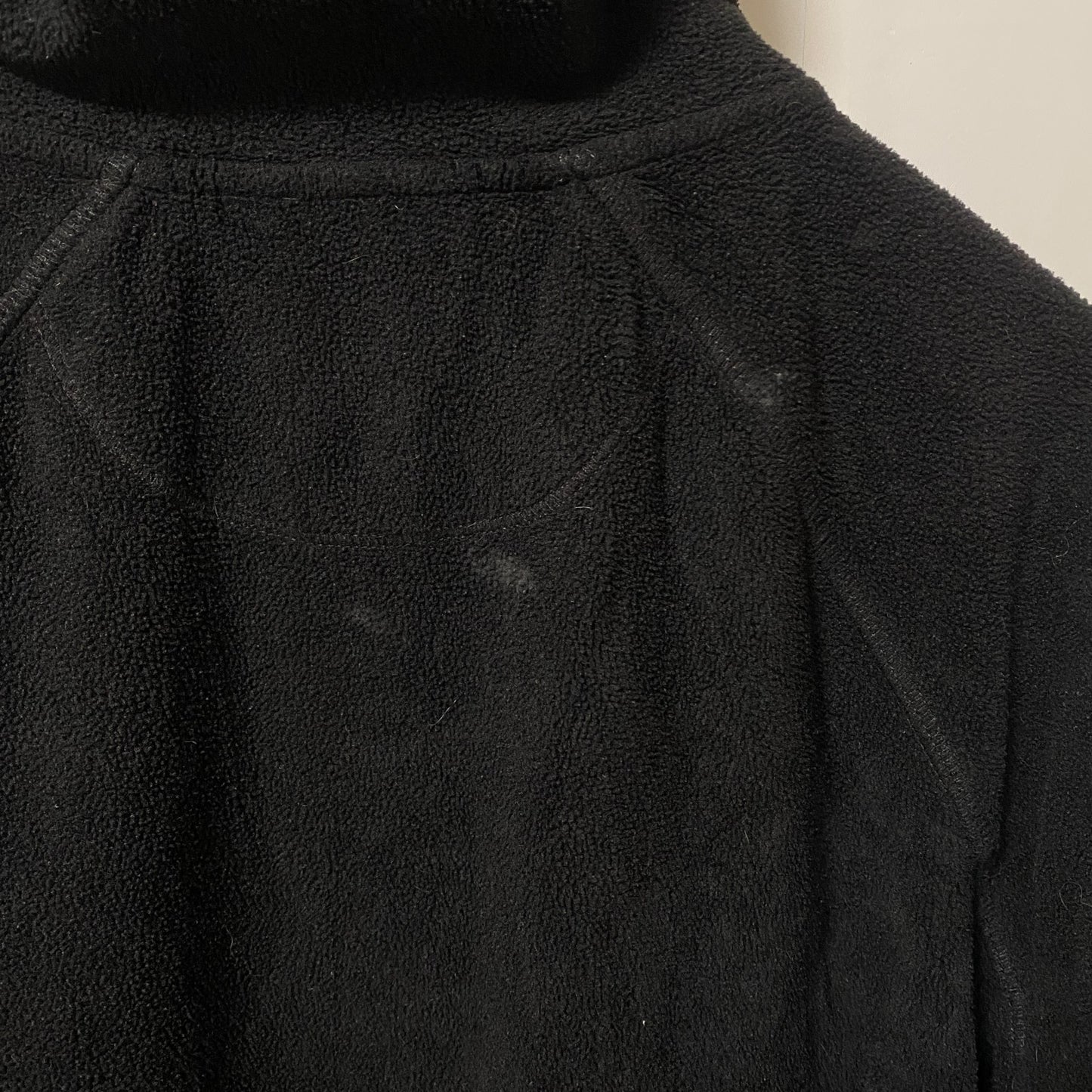 古着 used　Calvin Klein カルバンクライン　パフォーマンス　長袖フリースジャケット　ロゴ刺繍　ブラック　Sサイズ