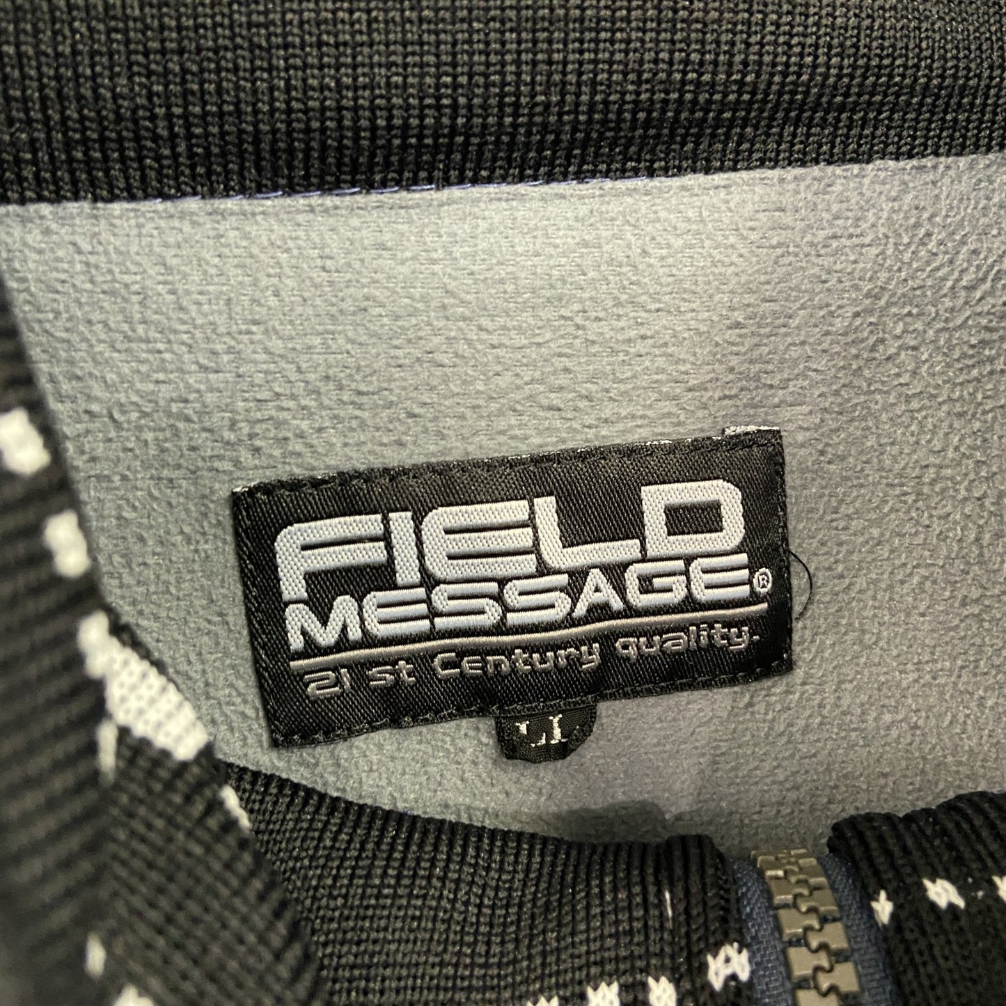 FIELD MESSAGE　TOYOTA　フルボタンジャケット　企業　刺繍ロゴ　紺　ネイビー　LLサイズ