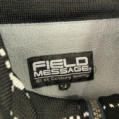 FIELD MESSAGE　TOYOTA　フルボタンジャケット　企業　刺繍ロゴ　紺　ネイビー　LLサイズ