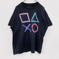 Play Station　プレイステーション　プレステ　半袖プリントTシャツ　黒　ブラック　XLサイズ