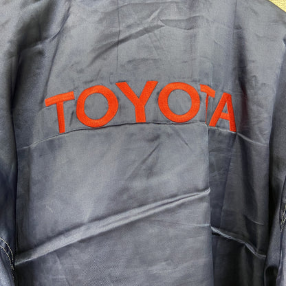 FIELD MESSAGE　TOYOTA　フルボタンジャケット　企業　刺繍ロゴ　紺　ネイビー　LLサイズ