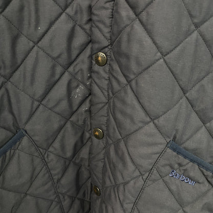 Barbour　バブアー　キルティングジャケット　コーデュロイ襟　紺　ネイビー
