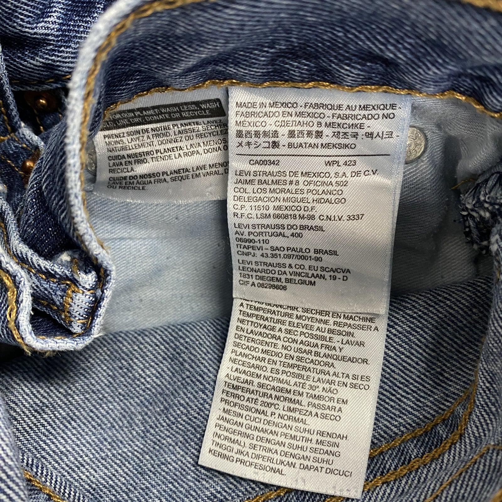 Levi’s　リーバイス　550　デニムパンツ　ジッパーフライ　インディゴ　W34　