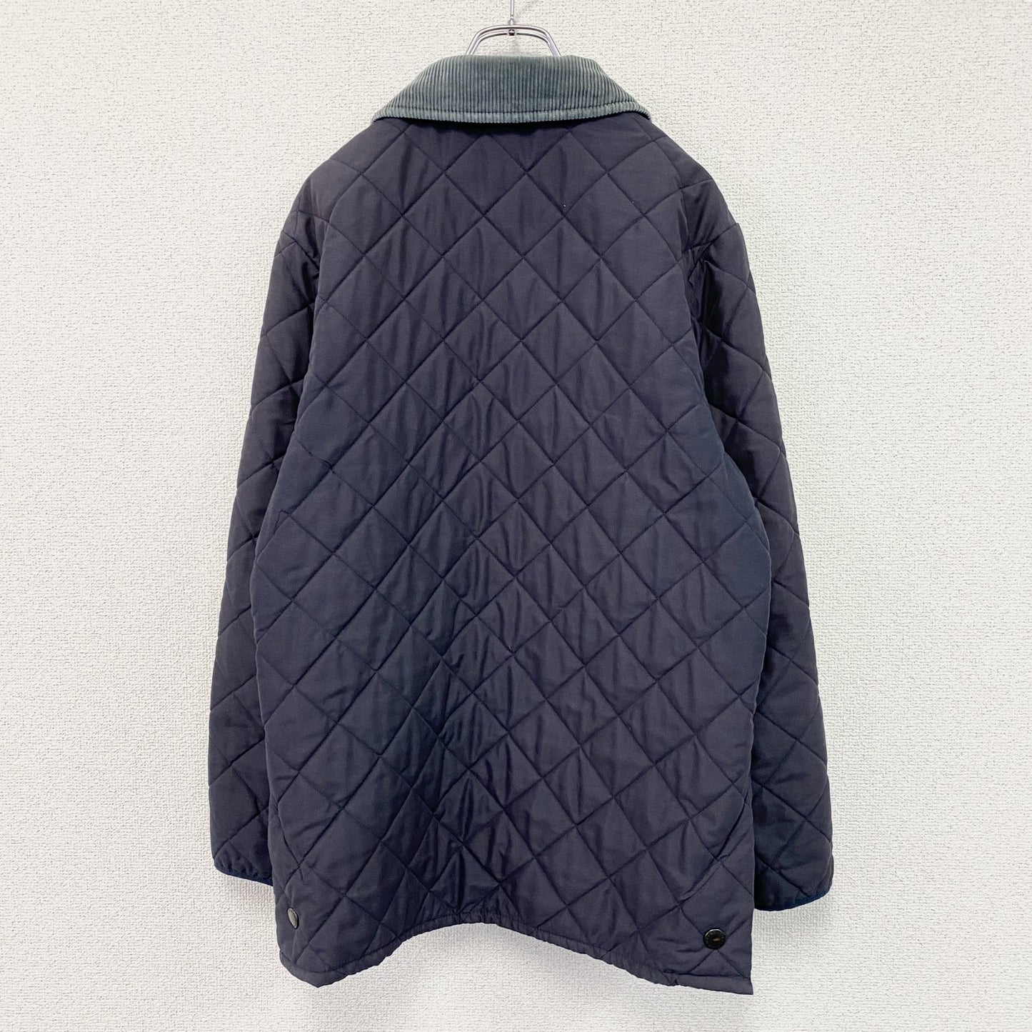 Barbour　バブアー　キルティングジャケット　コーデュロイ襟　紺　ネイビー