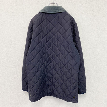 Barbour　バブアー　キルティングジャケット　コーデュロイ襟　紺　ネイビー