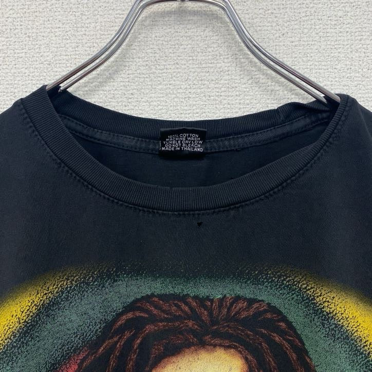 00s～　ST　BOB MARLEY　ボブマーリー　半袖プリントTシャツ　ヴィンテージ　黒　ブラック　Lサイズ
