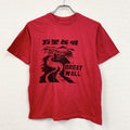 ～90s　万里長城　半袖プリントTシャツ　ヴィンテージ　シングルステッチ　漢字　赤　レッド　