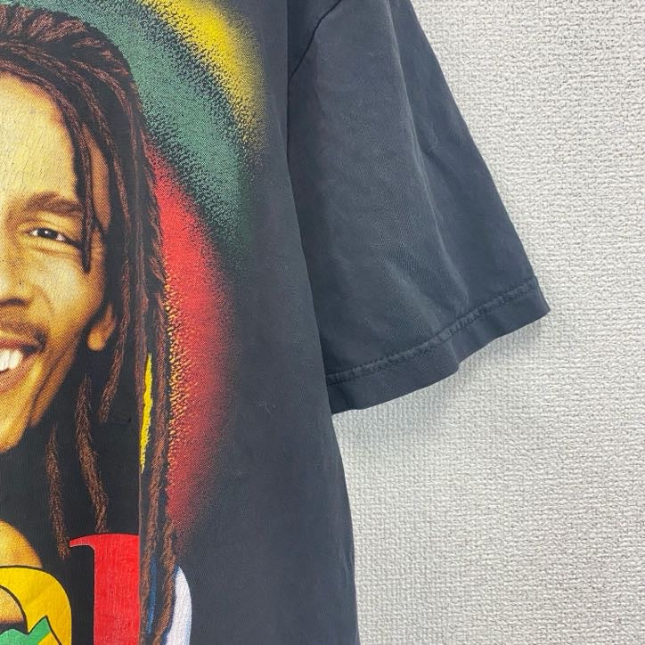 00s～　ST　BOB MARLEY　ボブマーリー　半袖プリントTシャツ　ヴィンテージ　黒　ブラック　Lサイズ