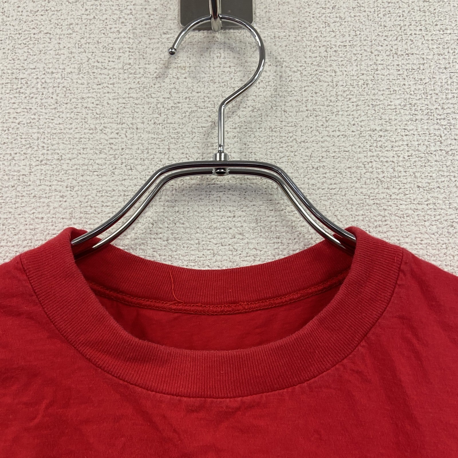 ～90s　万里長城　半袖プリントTシャツ　ヴィンテージ　シングルステッチ　漢字　赤　レッド　