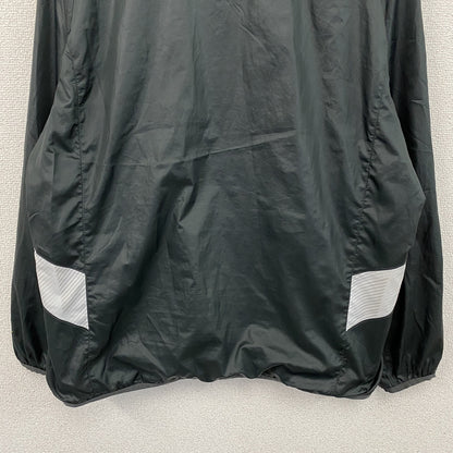 NIKE　ナイキ　フルジップジャケット　ウィンドブレーカー　スウッシュ　デカロゴ　黒　ブラック　Lサイズ