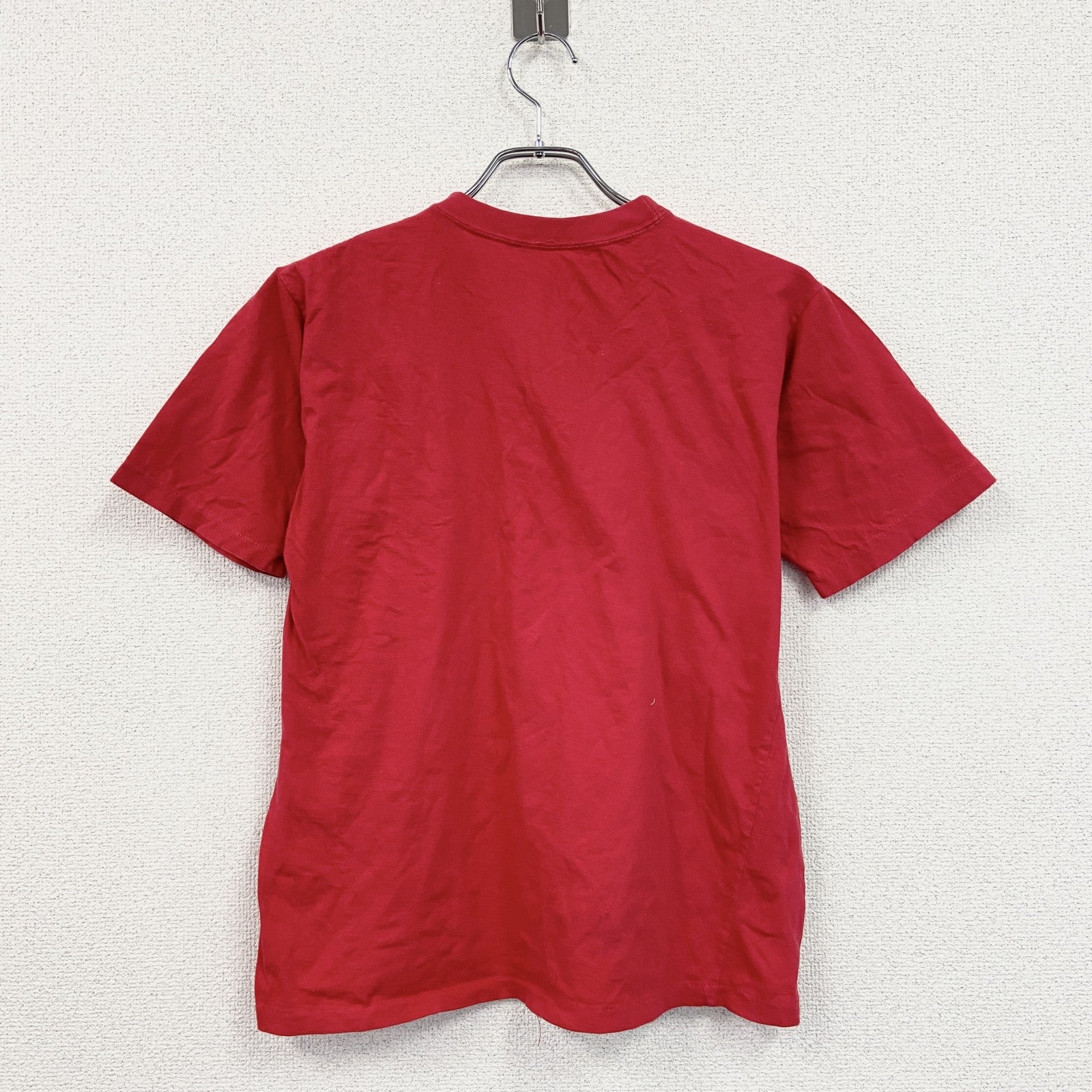 ～90s　万里長城　半袖プリントTシャツ　ヴィンテージ　シングルステッチ　漢字　赤　レッド　