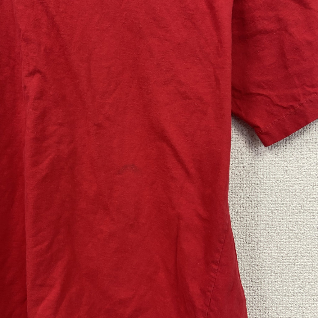 ～90s　万里長城　半袖プリントTシャツ　ヴィンテージ　シングルステッチ　漢字　赤　レッド　